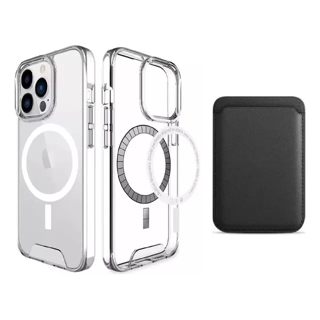 Case Funda Protector Magsafe + Wallet iPhone 12/13/14/pr/max