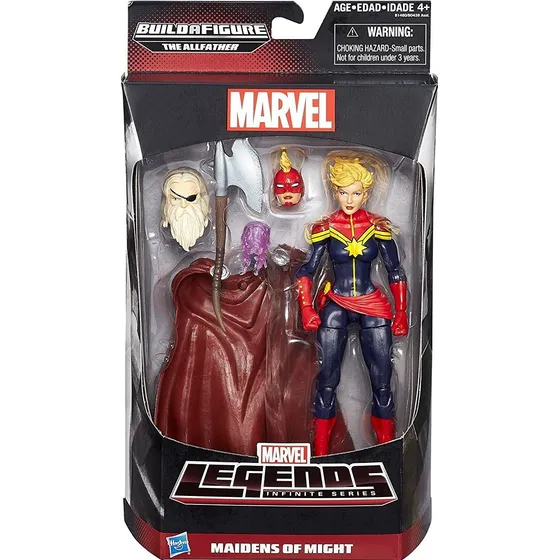 Marvel Legends Infinite  Odin Series Baf Captain Marvel