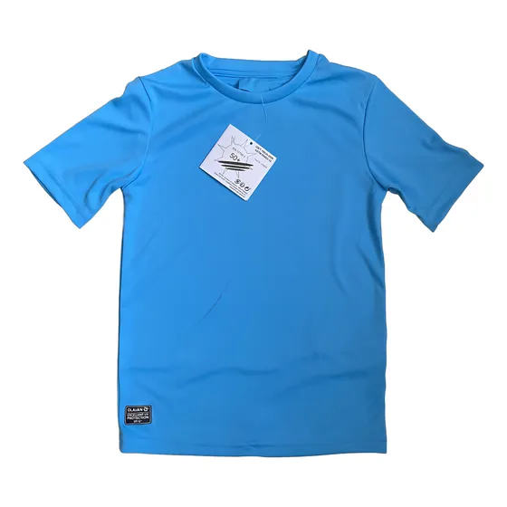 Franela Con Protección Upf 50 Para Niños Talla 12 - Azul