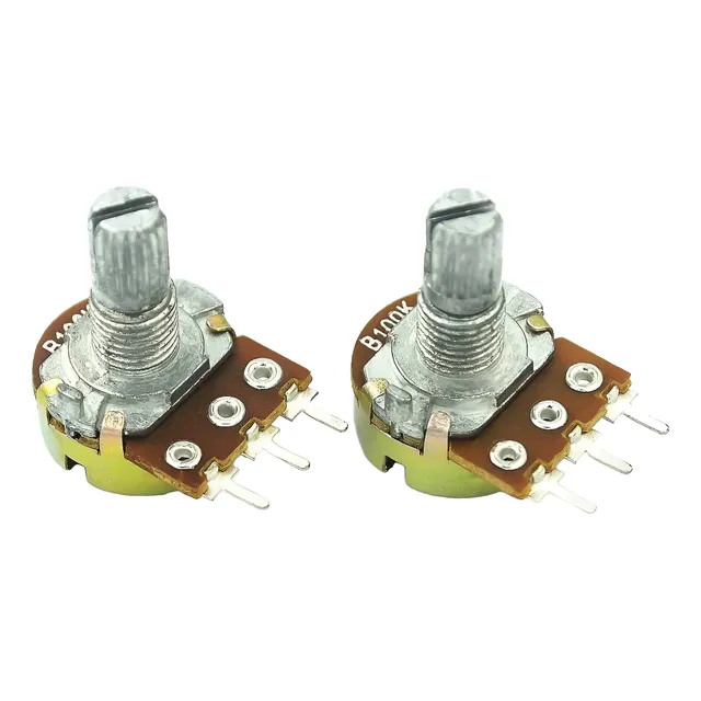 Pack 4 Potenciómetros Lineal De 3 Pines Potenciómetro Wh148