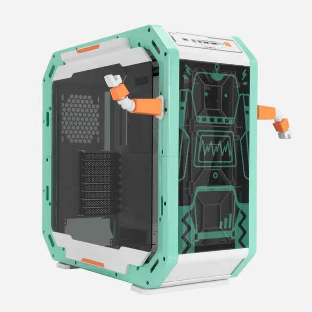 Gabinete In Win Monsters A: Lab Series Robert, Atx, Pci-e Color Blanco