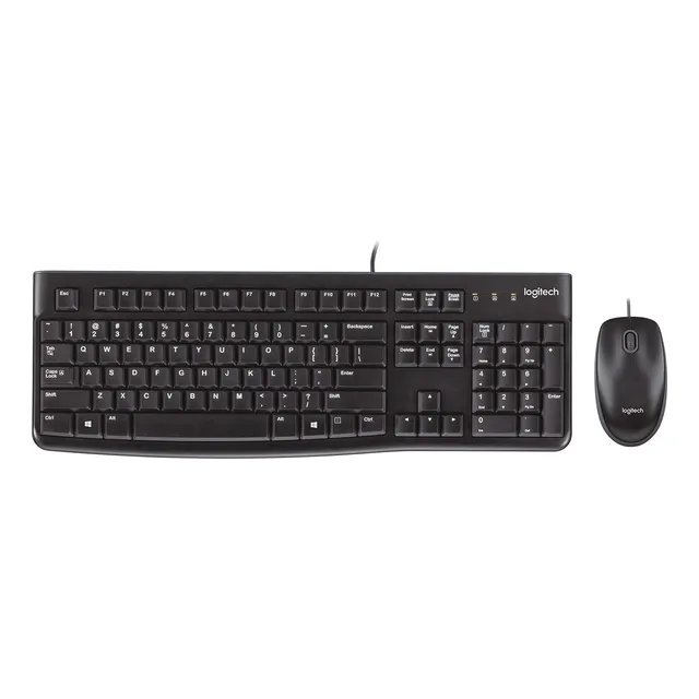 Teclado Logitech + Mouse Mk120 Usb Sp Black (pn 920-004428)