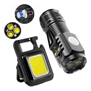Mini Lanterna Led 3* Sst20 Ultra Poderosa Com Ímã Traseiro Mini Lanterna Led 3* Sst20 Ultra Poderosa Com Ímã Traseiro