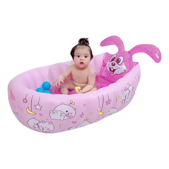 Bañera Tina Inflable Baño Para Bebes Niñas 1 Metro X 60 Cm