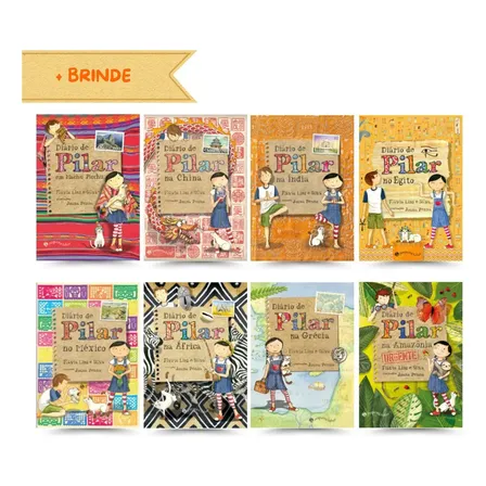 Coleção Diário De Pilar - 8 Livros + Brinde Sortido, De Joana Flávia Lins E; Penna Silva. Editora Kit De Livros, Capa Mole