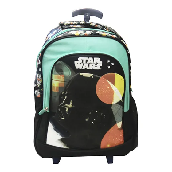 Mochila Infantil Star Wars 40x30x14 + Ruedas / Carro Escolar