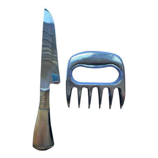 Cuchillo Artesanal + Garra De Oso O Tridente. 