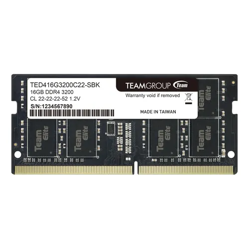 TEAMGROUP Elite 16GB （8GB×2）DDR4 3200MHz Memoria Team Group Elite Plus, 16GB (1x16GB), 3200MHz, DDR4, CL22