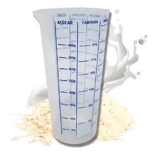 Copo Medida Graduado Plástico 500 Ml Receitas Medidor Porção Cor Transparente Copo Medida Graduado Plástico 500 Ml Receitas Medidor Porção Cor Transparente