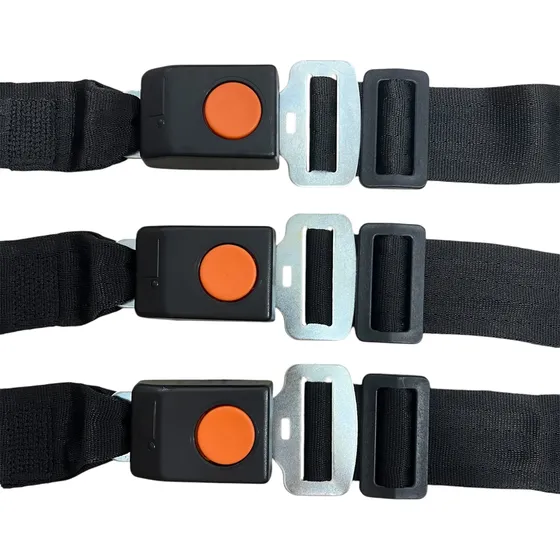 Cinturon De Seguridad 2 Punto Trasero X3 Universal Regulable