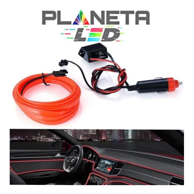 Tira Luminosa Hilo De Neón Led 12v Tuning 3m 5m Auto