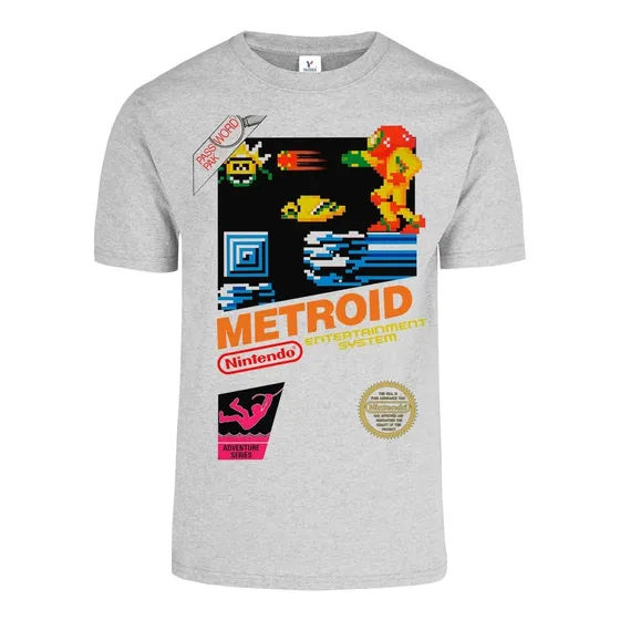 Playera Metroid Cartucho 1986 Vintage