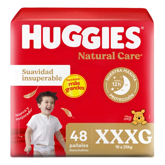 Pañales Huggies Natural Care XXXG x 48 unidades