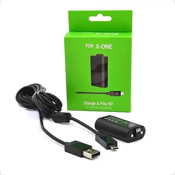 Bateria 1400mah Recarregável Controle Xbox One S/x + Cabo