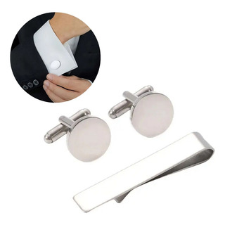 Kit Abotoadura Masculina Punho E Prendedor Gravata Smoking Kit Abotoadura Masculina Punho E Prendedor Gravata Smoking