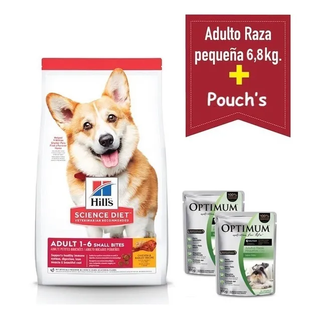 Hills Adulto Raza Pequeña 6.8 Kg + Regalos  Racionya 
