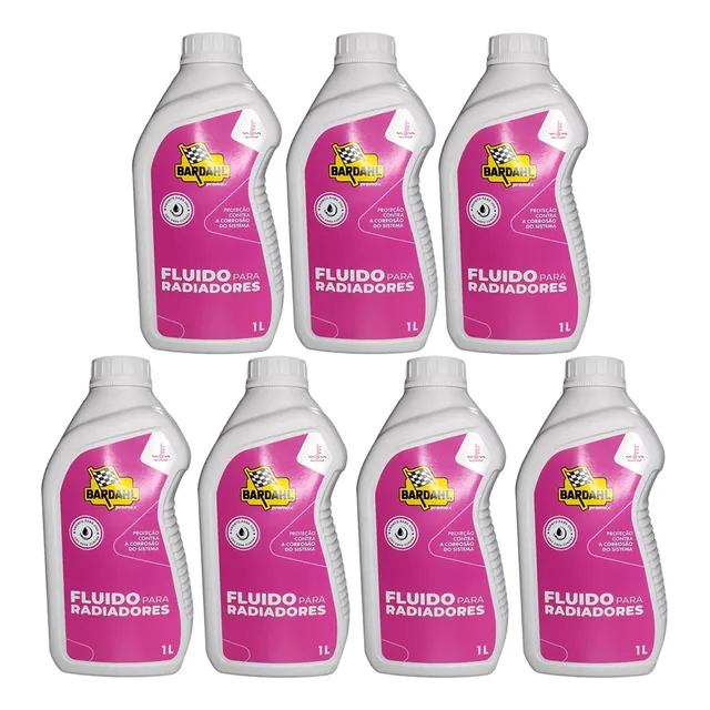 Kit 7 Aditivo Radiador Rosa Bardahl Promax Pronto Uso C/nf