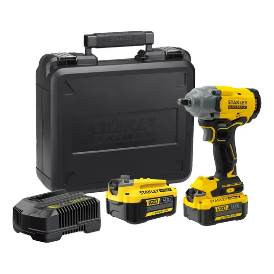 Llave D/impacto 1/2 Inalamb+2 Bat+carga. Stanley Sbw920m2k-b