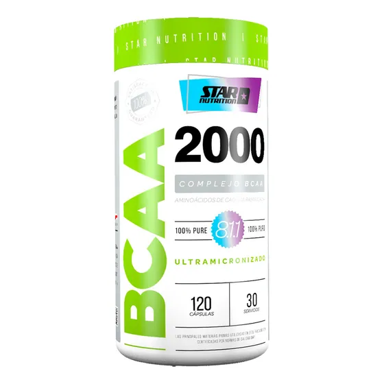 Star Nutrition Bcaa 2000 120 Capsulas