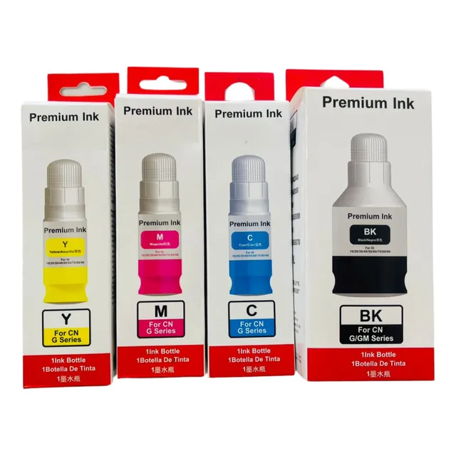 4 Tintas Compatible Impresoras Canon Gi10 G5010 G6010 G7010