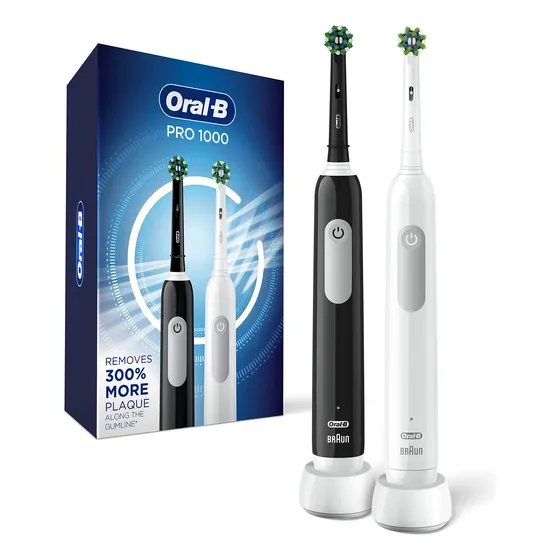 Cepillo De Dientes Eléctrico Oral-b Pro 1000 2 Unidades Blan Color