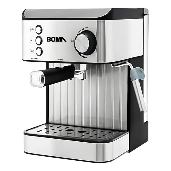Cafetera Expresso 15 Bar Boma Eléctrica 850w Acero Inox Pro