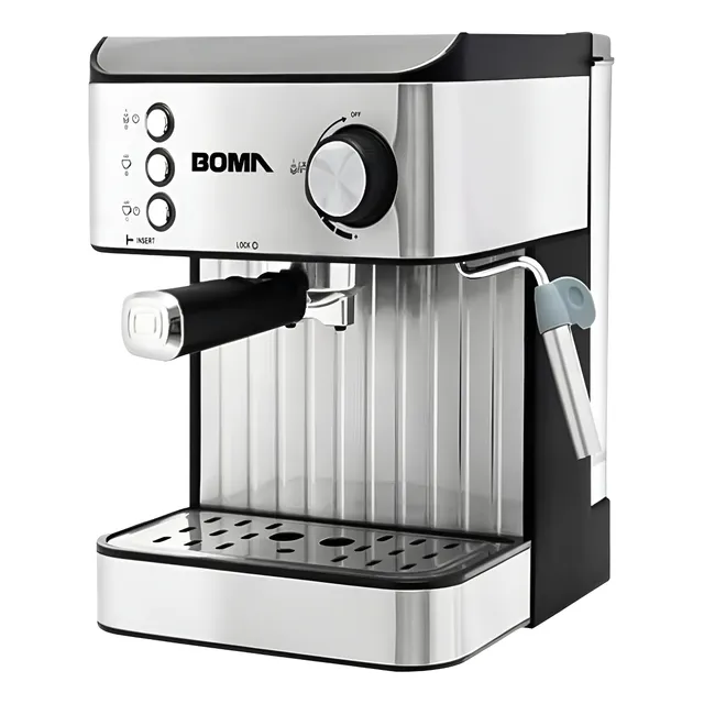 Cafetera Expresso 15 Bar Boma Eléctrica 850w Acero Inox Pro