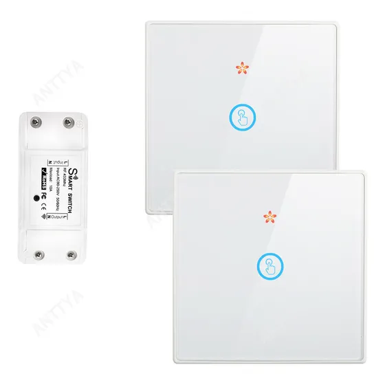 2pz Interruptor Inalámbrico De Luz Doméstica Inteligente 10a