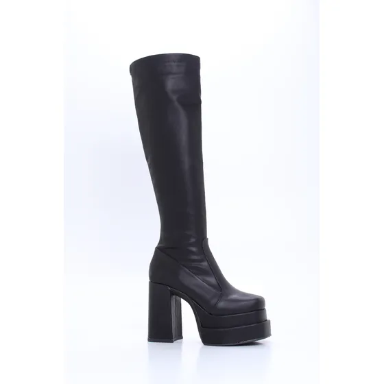 Bota Bucanera Mujer Doble Plataforma Taco Alto Lady Comfort