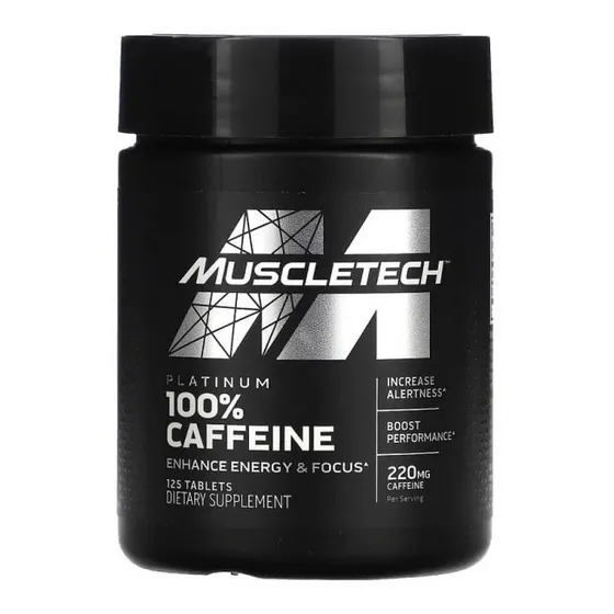Muscletech 100% Caffeine 220 Mg 125 Tabletas Cafeina