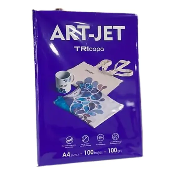 Papel Art-jet Para Sublimar Tricapa A4 Color Blanco 100