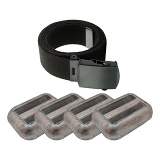 Kit Cinto Mergulho Apnéia Nylon + 4 Lastro Peso Chumbo 1kg Kit Cinto Mergulho Apnéia Nylon + 4 Lastro Peso Chumbo 1kg