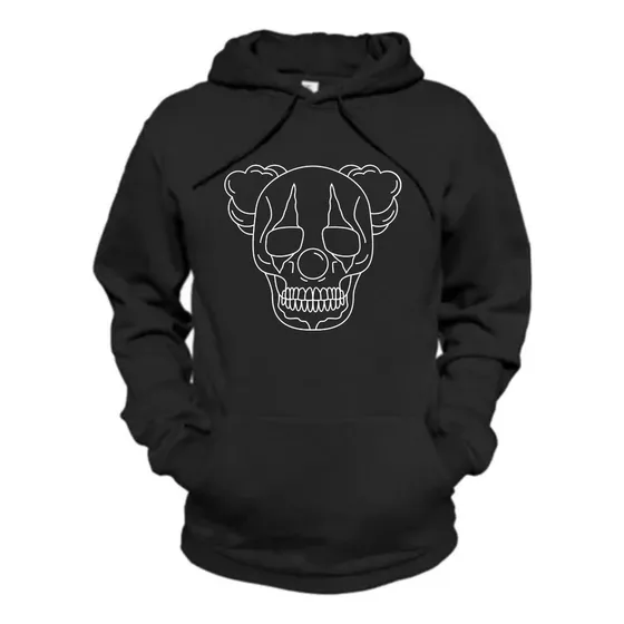 Blusa Moletom Com Capuz Palhaço Caveira Coringa
