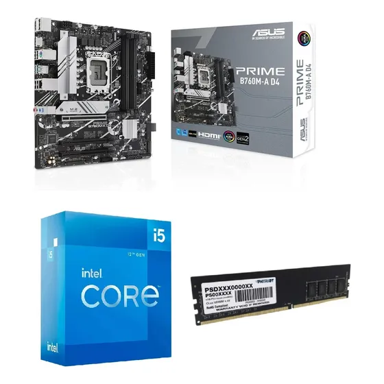 Combo Actualizacion Intel I5-12400 Asus B760m-a D4 8gb 3200