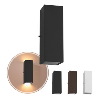 Arandela 2 Focos Fachos Grande 30cm Alumínio 2xp/e27 St2771 Estrutura Preto Arandela 2 Focos Fachos Grande 30cm Alumínio 2xp/e27 St2771 Estrutura Preto