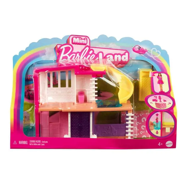 Casa De Muñecas Mattel Barbie Mini Barbieland Casa De Muñecas Hyf47 Color Rosa