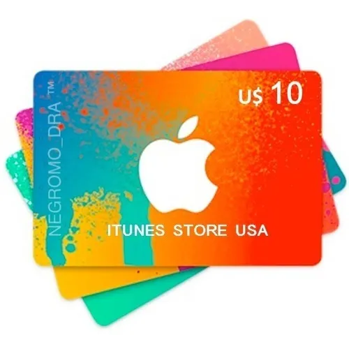 Tarjeta Itunes  10usd Usa Entrega Inmediata  Email En Stock.