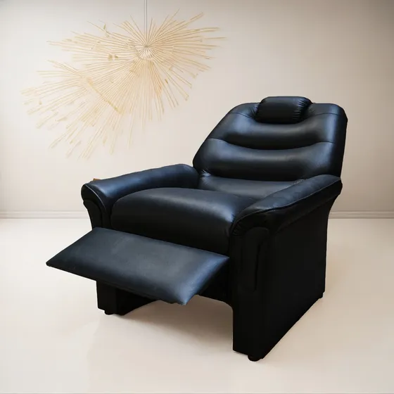 Sillon Individual Reclinable Ecocuero Poltrona Living Hogar