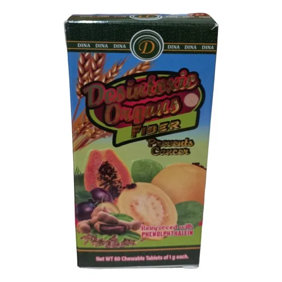 Desintoxica Organos 60tab 4pz Fibra Ciruela Linaza Papaya Sabor Insaboro
