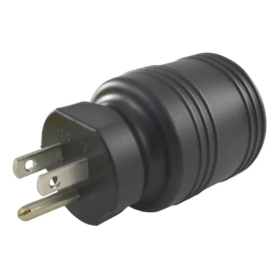 Conntek 30222-bk Adaptador De Enchufe De Bloqueo, Negro