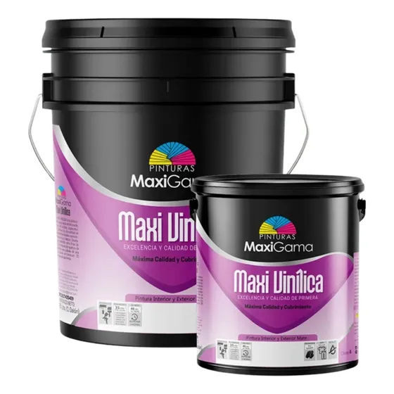 Pintura Maxi Vinilica Galón (blanco, Gris Y Blanco Ostra)