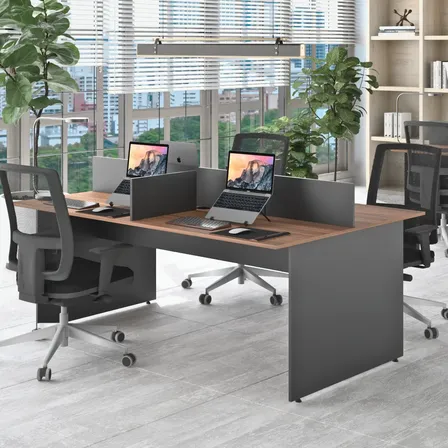 Mesa Escritório Plataforma 4 Lugares 1.80x1,20 Marrom