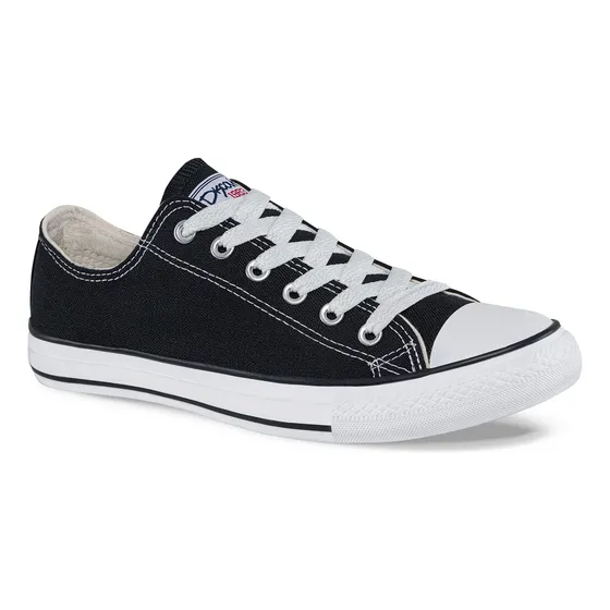 Tenis Discovery Bajo Negro Unisex Croydon