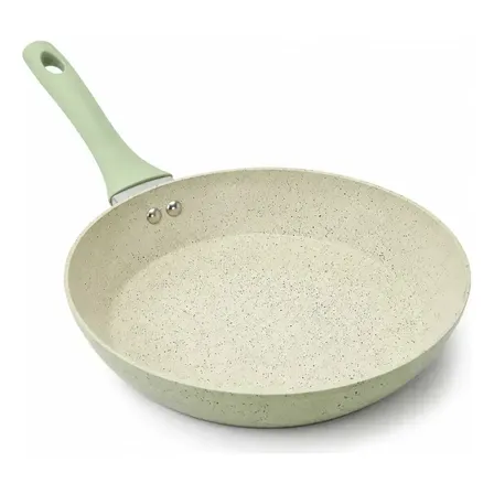 Frigideira Ceramica Antiaderente Forjada Erva Doce Marmorizada Haushop