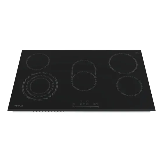 Tope De Cocina Elec 5h 90cm Prestige Pro Negro Vetrux