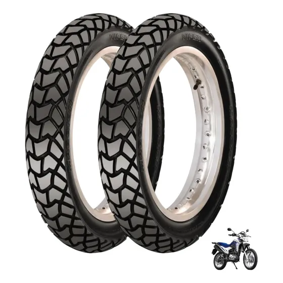 Casal Pneu Maggion Viper 90x90x19 / 110x90x17 Nxr125/150/160