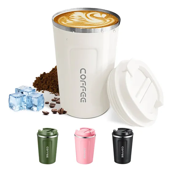 Termo Para Cafe Vaso Térmico Portátil 380ml Acero Inoxidable