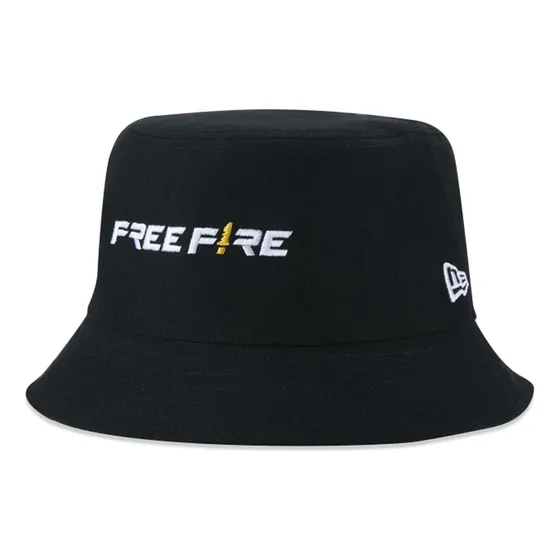 Bucket New Era Dupla Face Free Fire Unissex - Preto