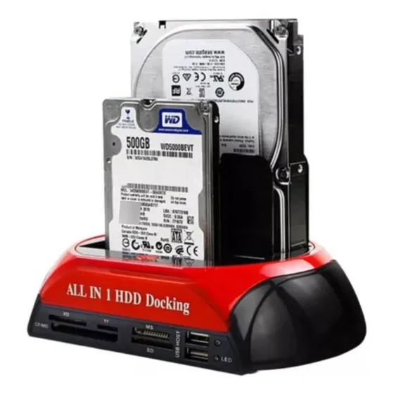 Leitor De Disco Rígido Externo Base Com Multi Card Slot Usb