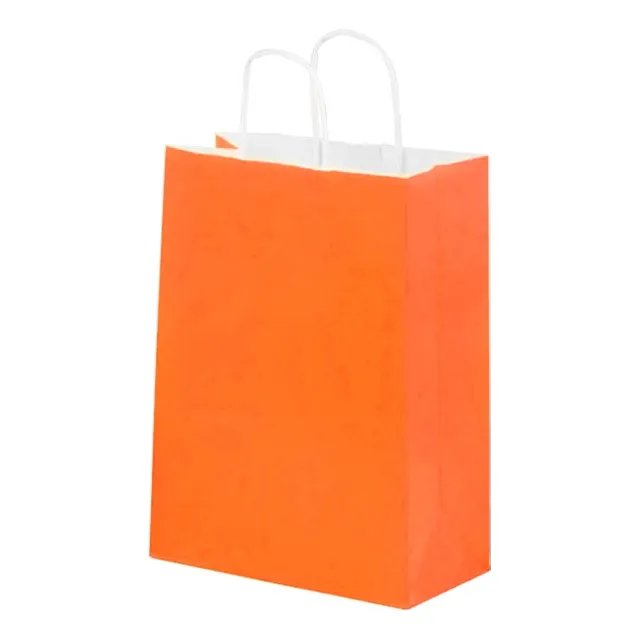 24 Bolsa De Papel 22x16x8 / Chica Lisa De Colores